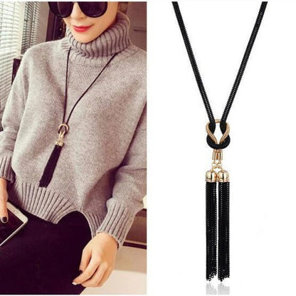 Pendant fringe necklace for women | Aria -2