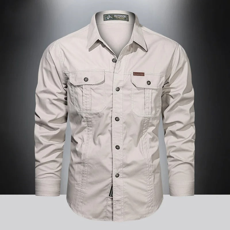 Cargo cotton shirt for men | Valor -2
