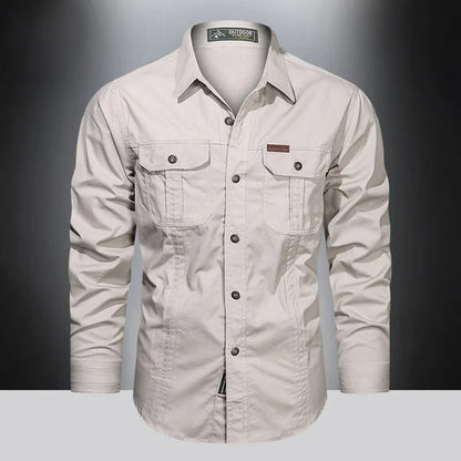 Cargo cotton shirt for men | Valor -2