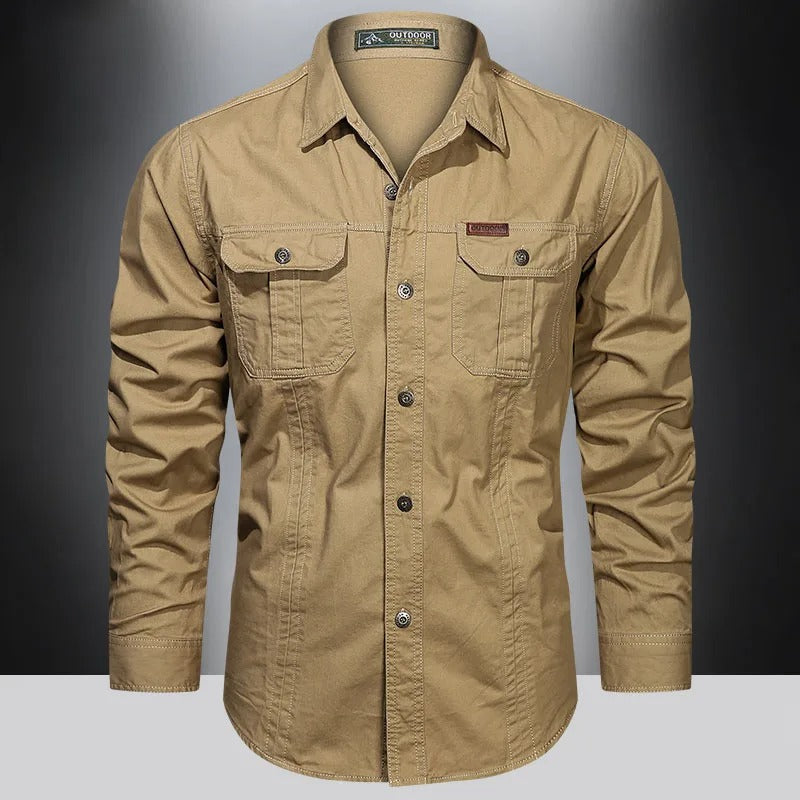 Cargo cotton shirt for men | Valor -5
