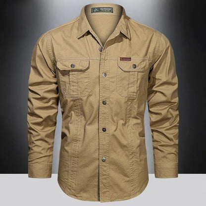 Cargo cotton shirt for men | Valor -5