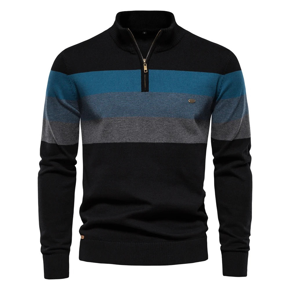 Soft demi-zip sweater for men | Louis -4