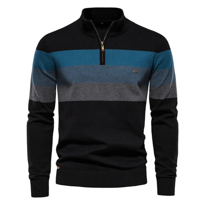 Soft demi-zip sweater for men | Louis -4