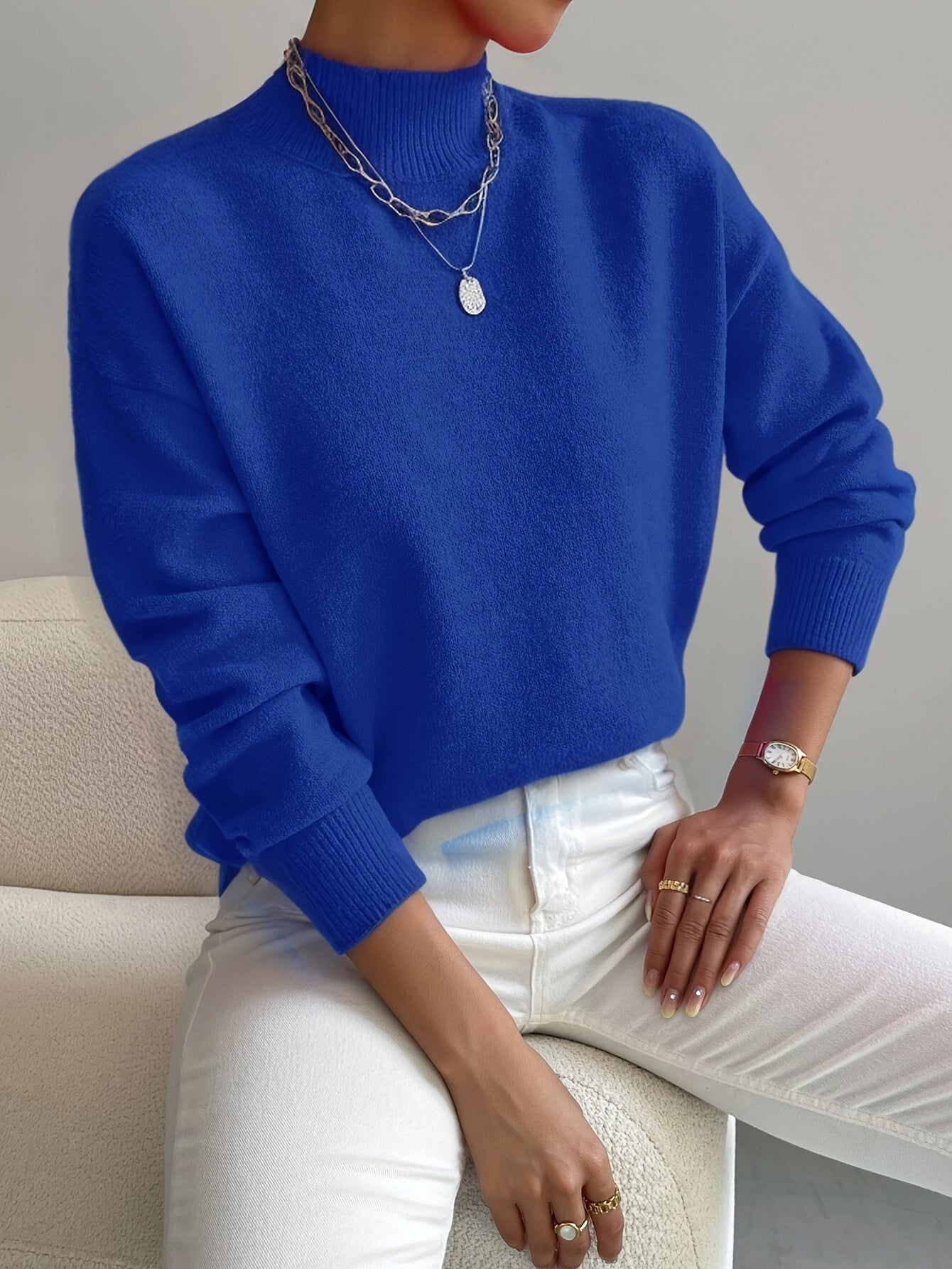 High collar sweater for women | Yvonne -7