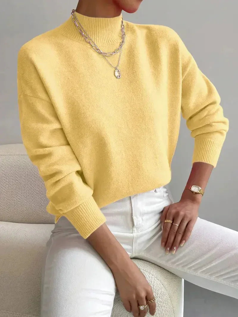 High collar sweater for women | Yvonne -3