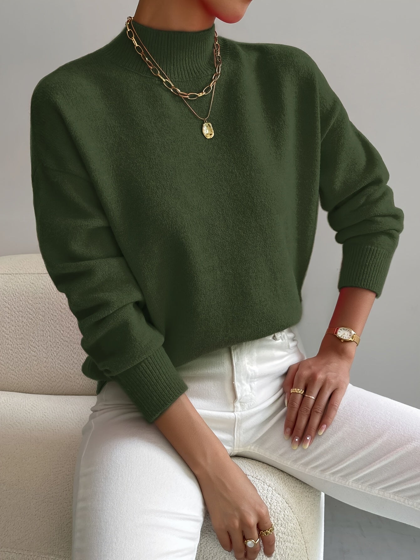 High collar sweater for women | Yvonne -8