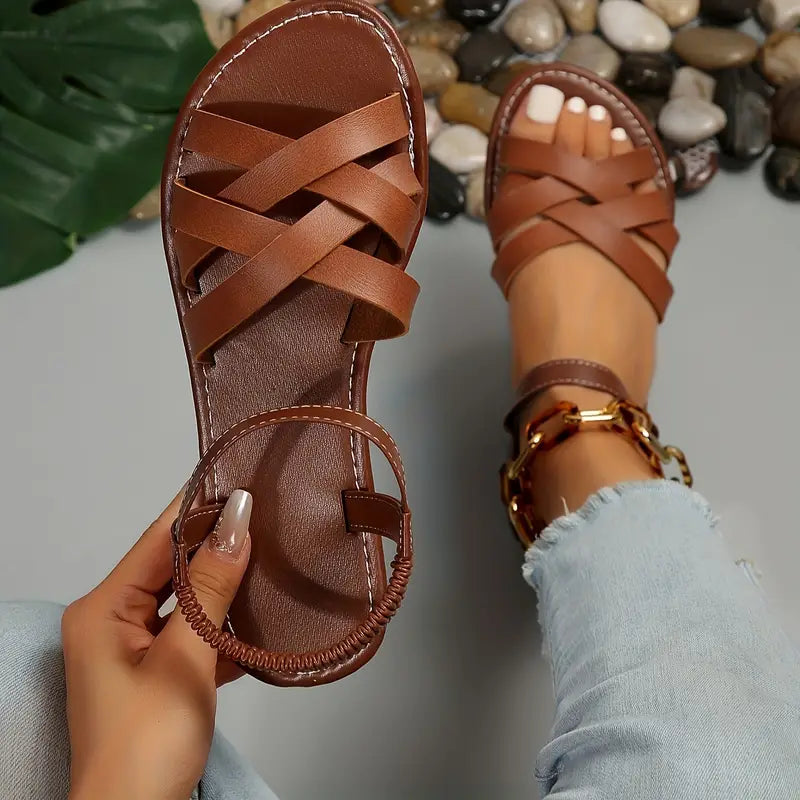 Braided escape sandals for women | Volmena -1