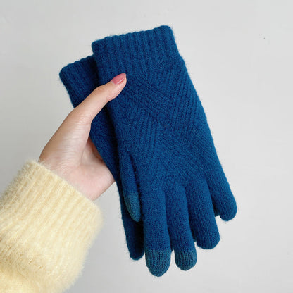 Winter textured gloves for women | Ruby -5