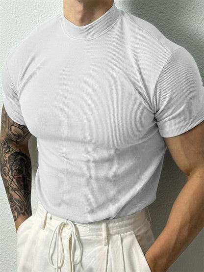 Casual turtleneck t-shirt for men | Garrick -5