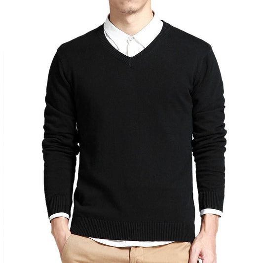 Versatile V-neck sweater for men | Lucian -1