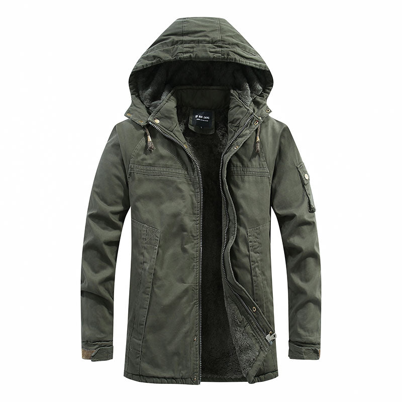 Fleece hooded removable jacket for men | Mac -1