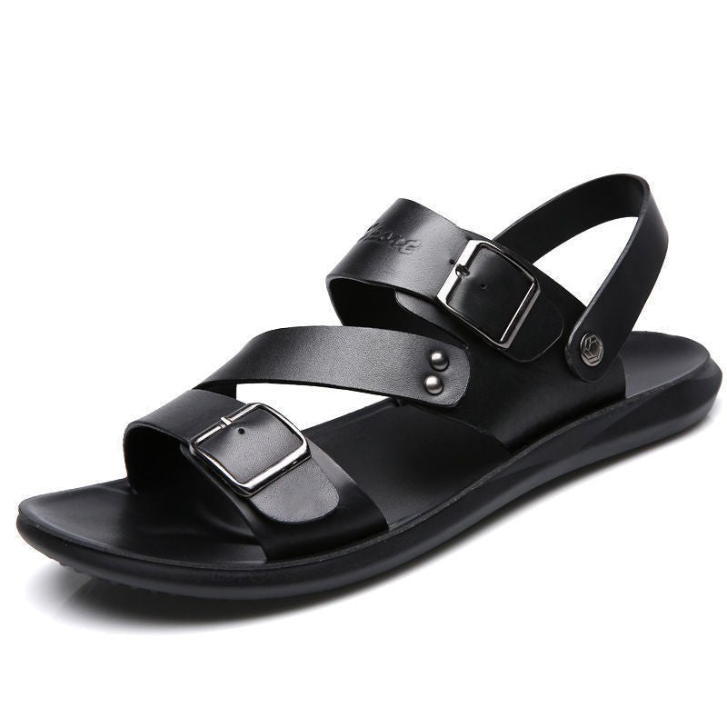 Straps leather sandals for men | Arden -8