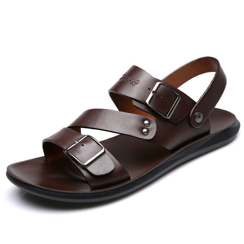 Straps leather sandals for men | Arden -4