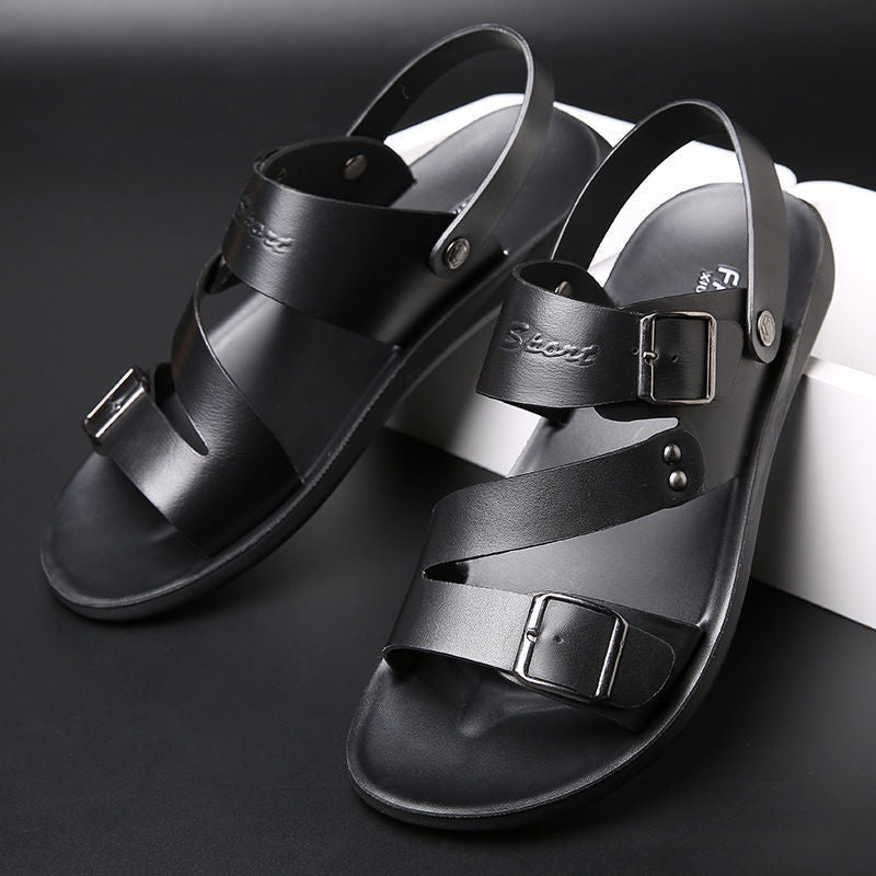 Straps leather sandals for men | Arden -7