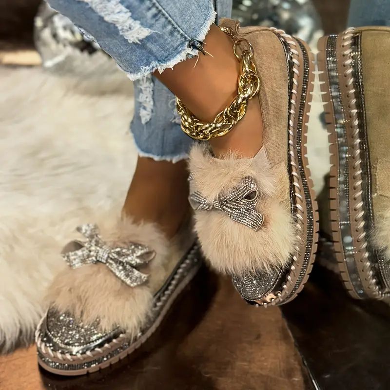 Elegant bow-detail loafers for women | Elowen -2