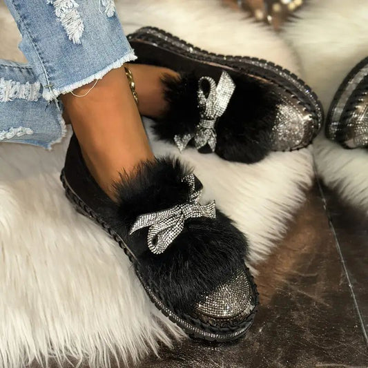 Elegant bow-detail loafers for women | Elowen -1