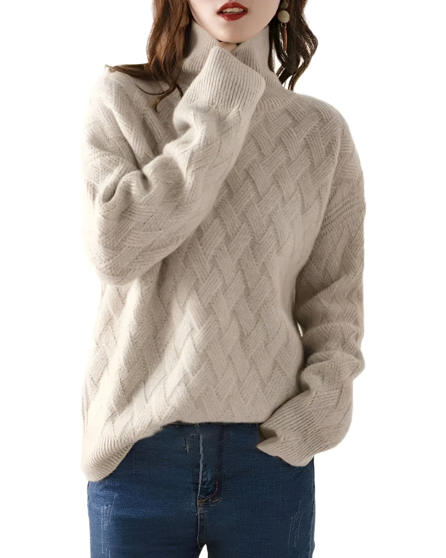 Sweater oversized turtleneck for women | Alara -2