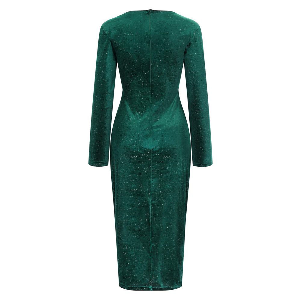 Wrap sequins dress for women | Selena -2