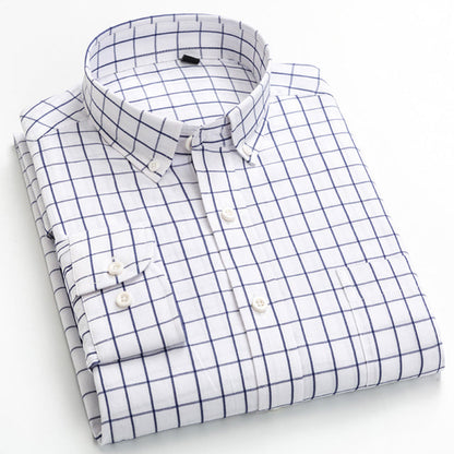 Button-up checked modern shirt for men | Arthur -8