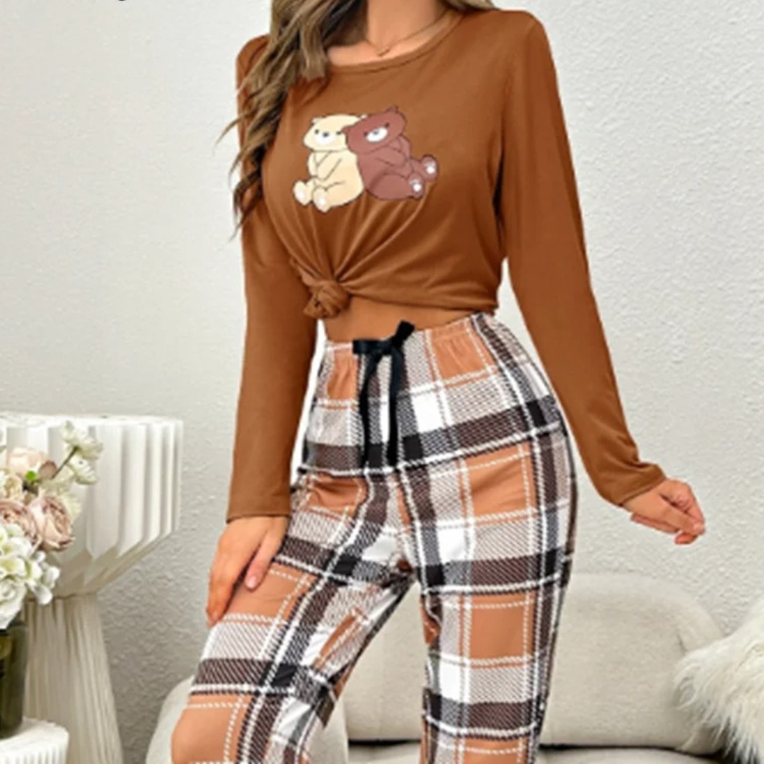 Pyjamas long-sleeve set for women | Alissa -2