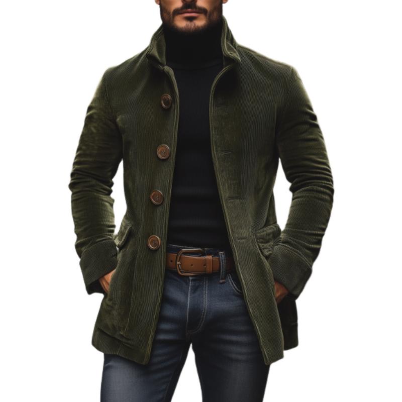 Men’s slim-fit corduroy coat for men | Emerson -2