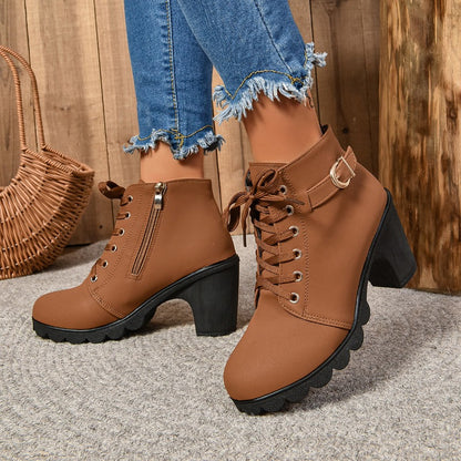 Jasmine heeled ankle bloc boots for women -1