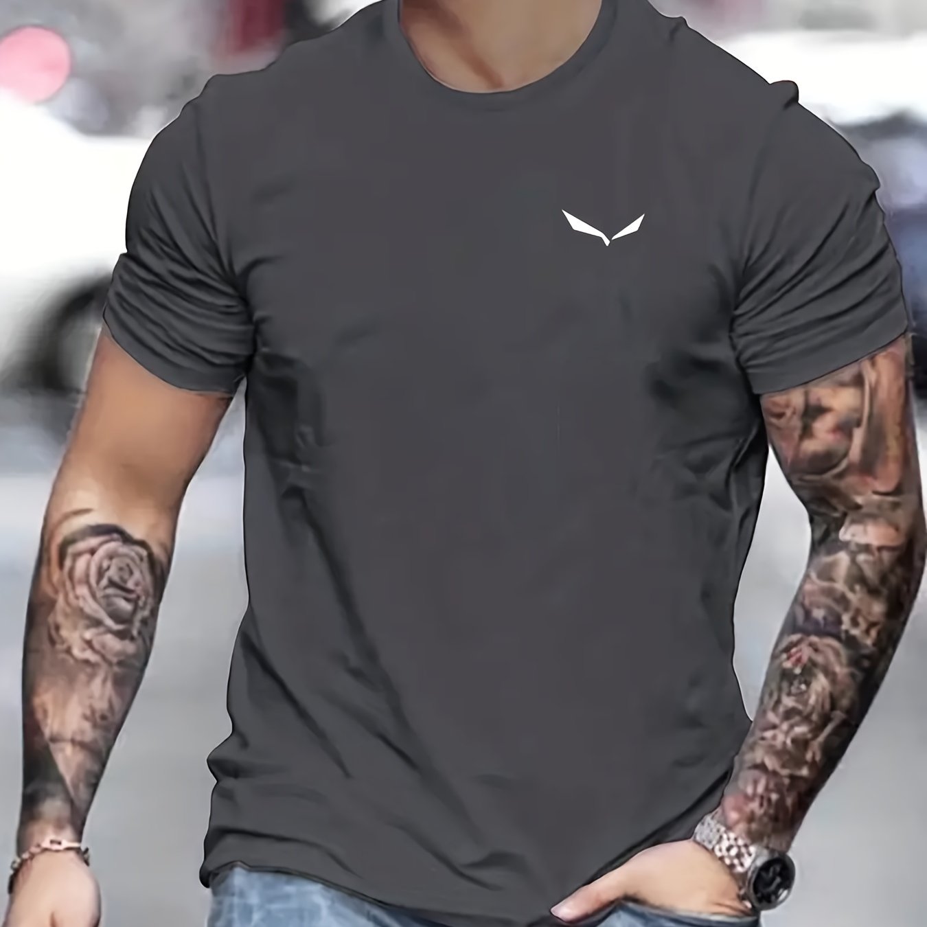 Casual cotton t-shirt for men | Luis -2