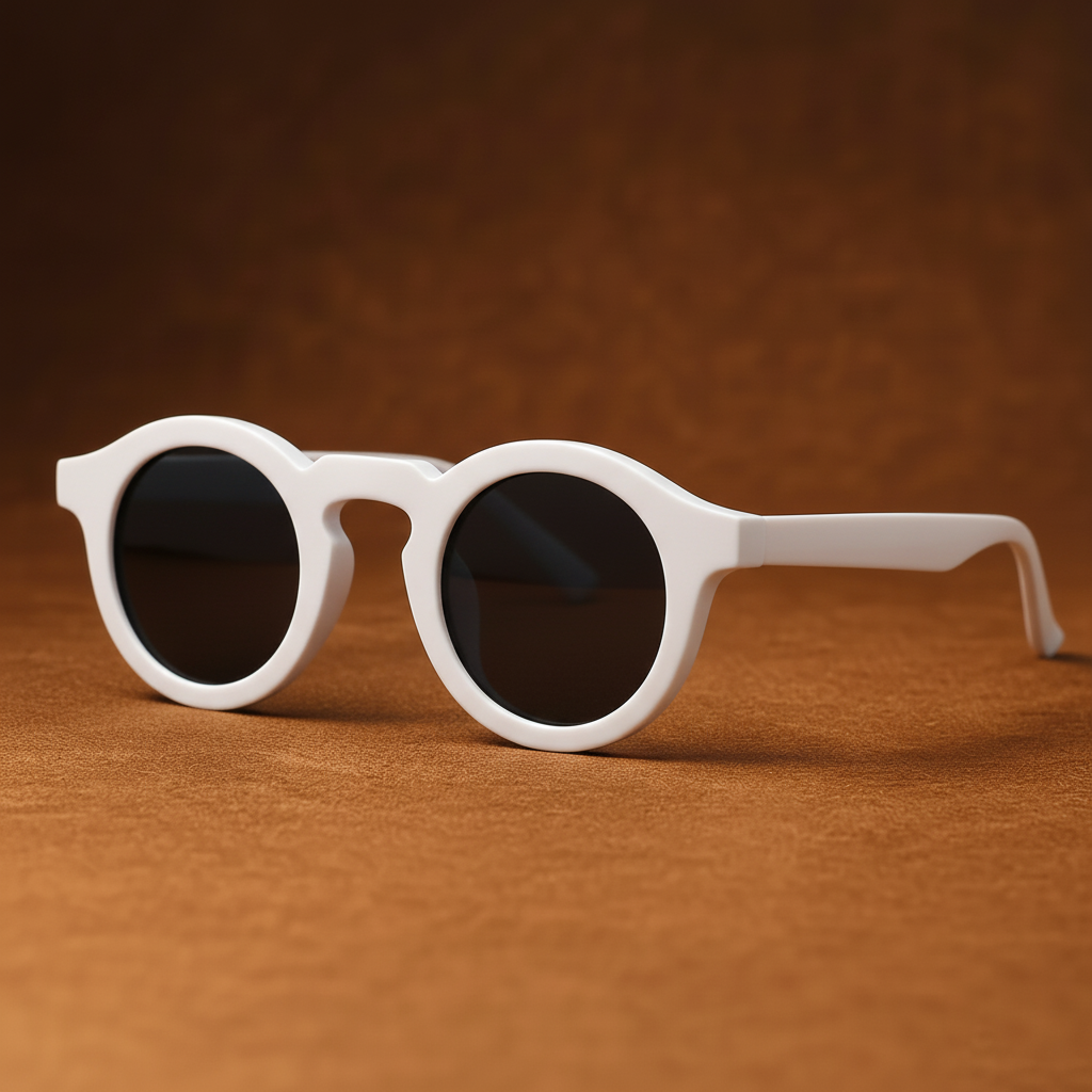 Retro circular & women sunglasses for men | Cobble Shades -4