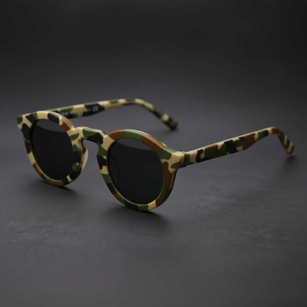 Retro circular & women sunglasses for men | Cobble Shades -5