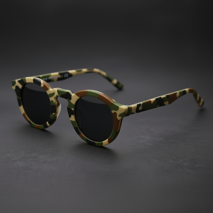 Retro circular & women sunglasses for men | Cobble Shades -5