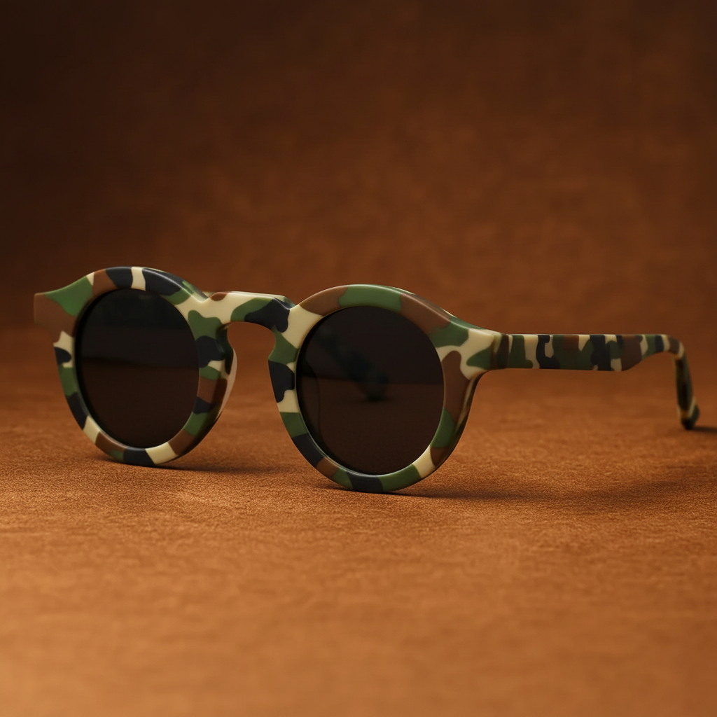 Retro circular & women sunglasses for men | Cobble Shades -7