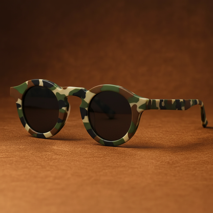 Retro circular & women sunglasses for men | Cobble Shades -7