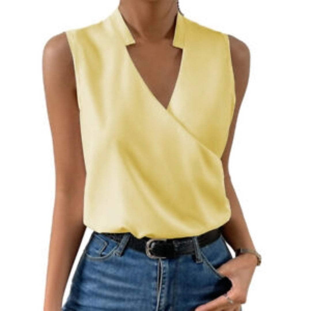 Sleeveless elegant top for women | Fleur -5