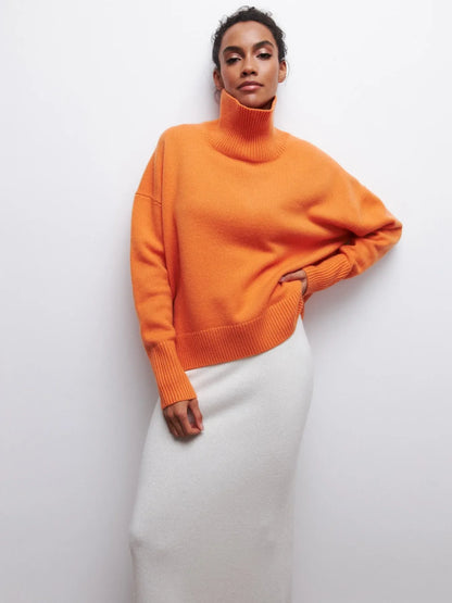 Turtleneck soft sweater for women | Nyssa -6