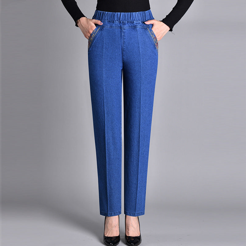 Elastic waist trousers for women | Maeline -1