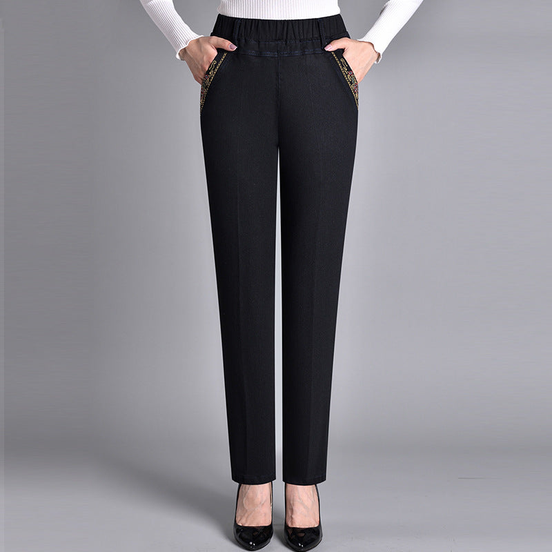 Elastic waist trousers for women | Maeline -6