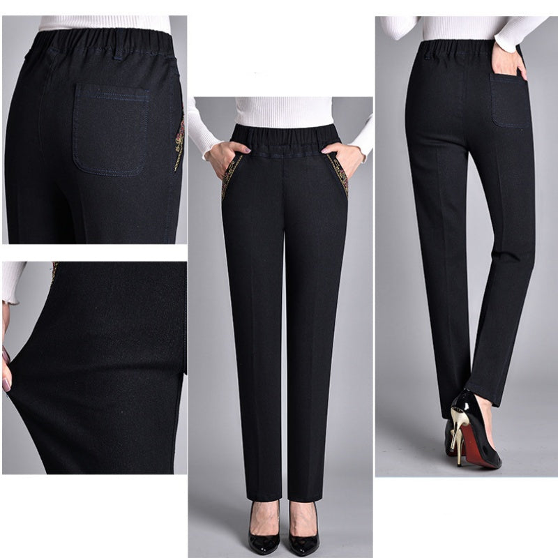 Elastic waist trousers for women | Maeline -4