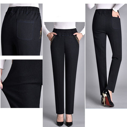 Elastic waist trousers for women | Maeline -4