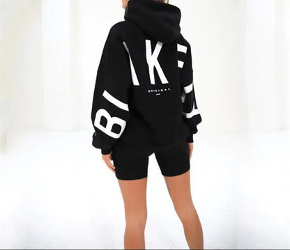 Oversized print graphic hoodie for women | Clotilde -5