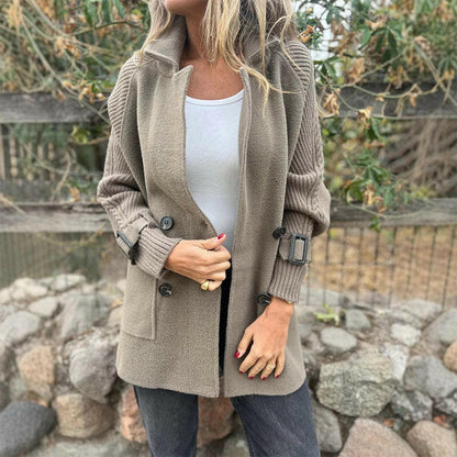 Elegant double boutonnage jacket for women | Eloria -1