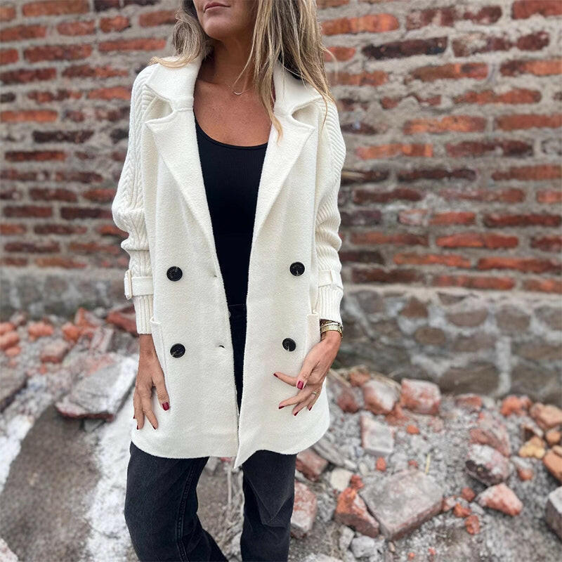 Elegant double boutonnage jacket for women | Eloria -5