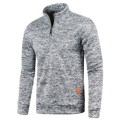 Zip heathered modern sweater for men | Jared -3
