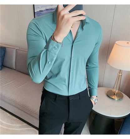 Seam high stretch shirt for men | Thor -7
