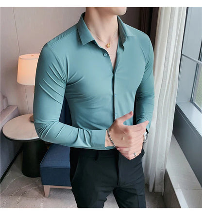 Seam high stretch shirt for men | Thor -8