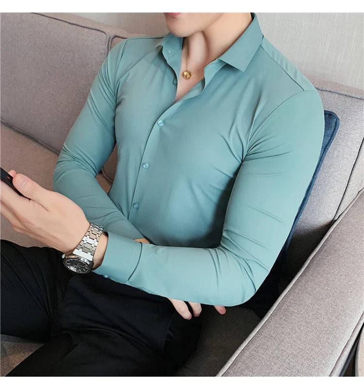 Seam high stretch shirt for men | Thor -6