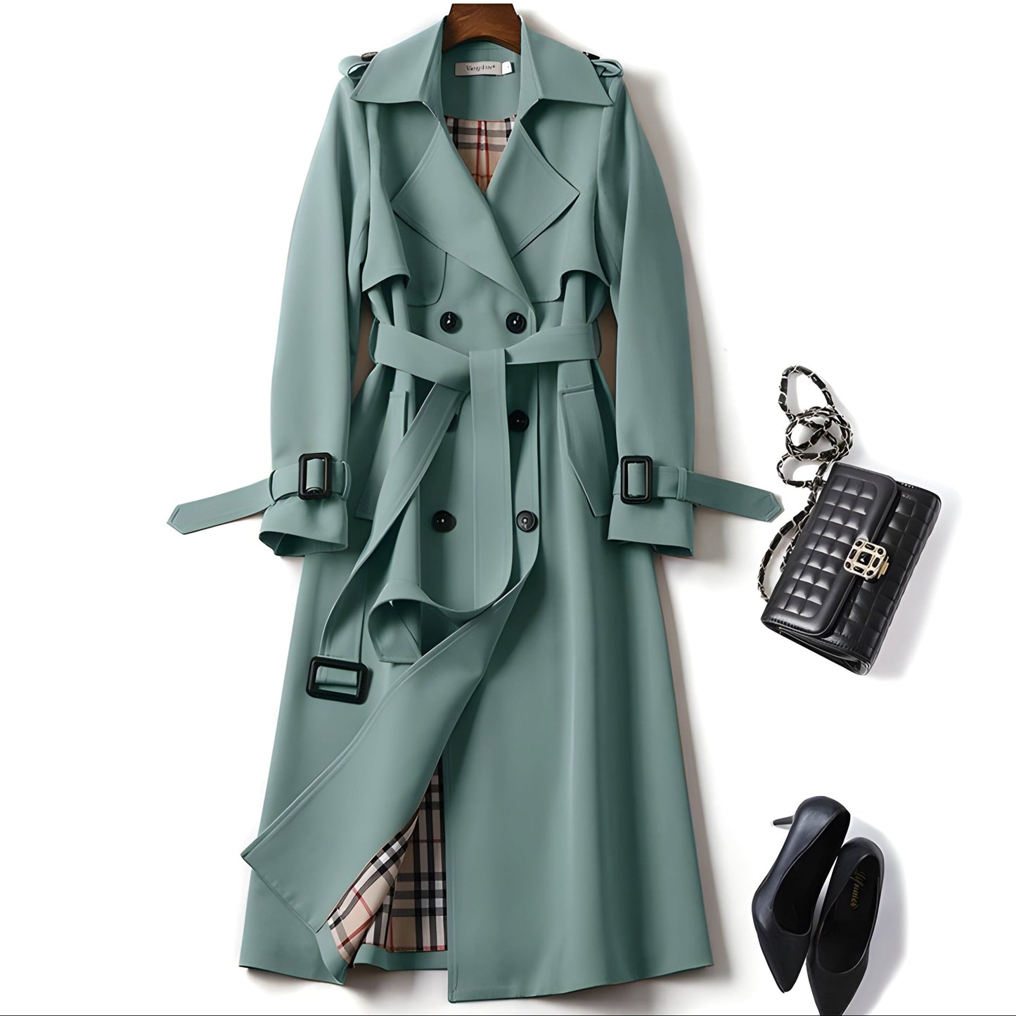 Trench elegant coat for women -5