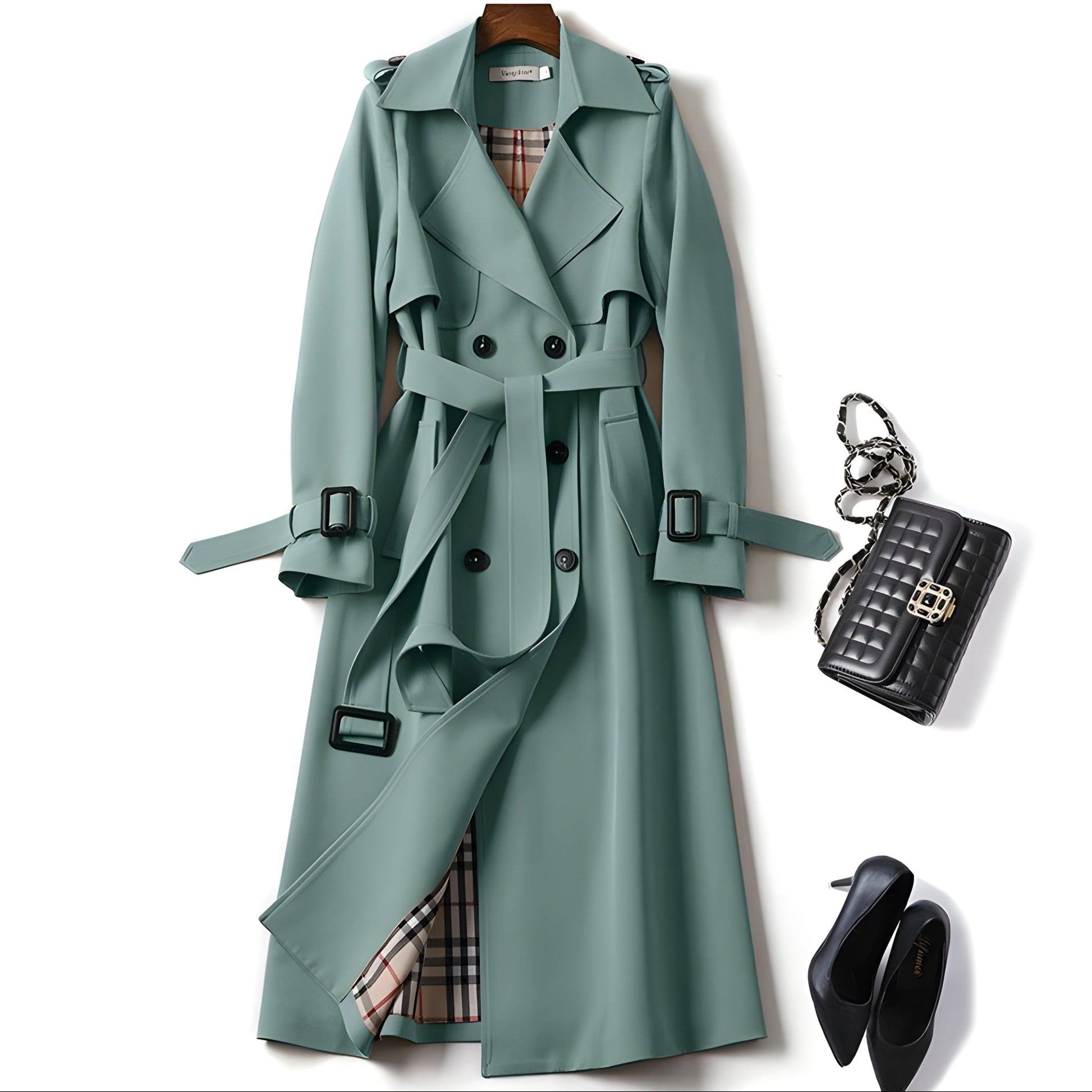 Trench elegant coat for women -5