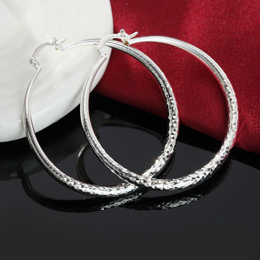 Hoop round chic earrings for women | Carys -1