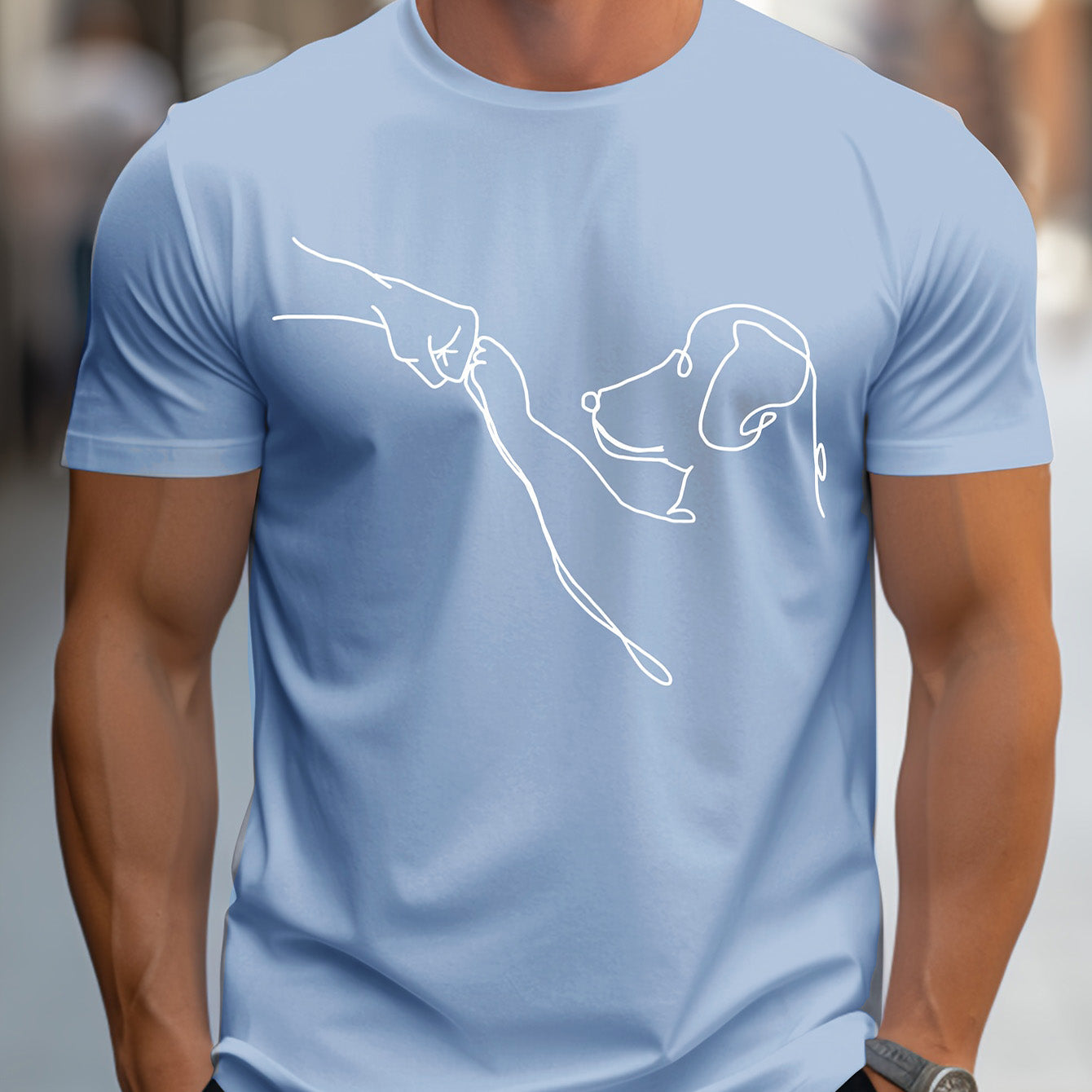 Classic casual t-shirt for men | Marco -2