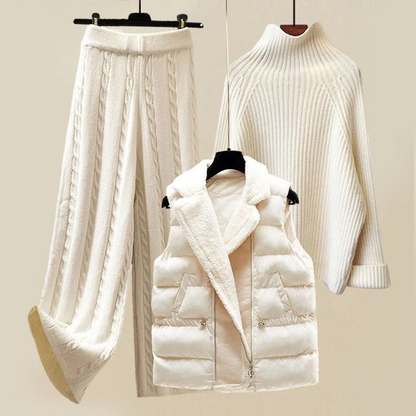 Winter vintage three piece set for women | Xyra -1